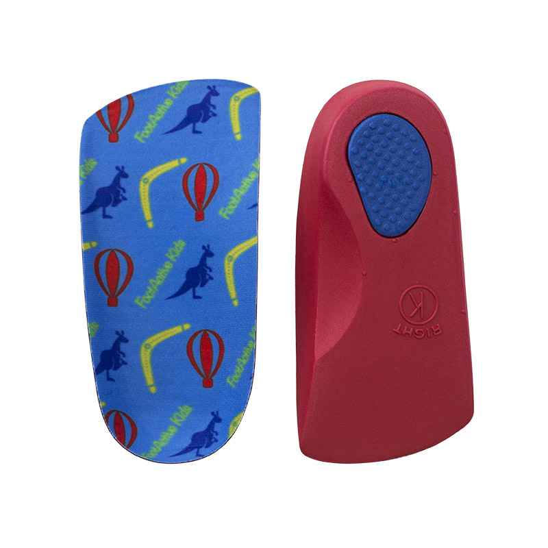 Colourful realigning insoles that help a child develop a normal walking pattern