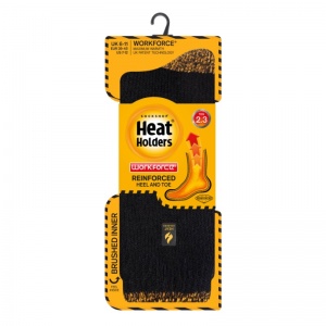 Heat Holders Workforce Men's Black Thermal Socks