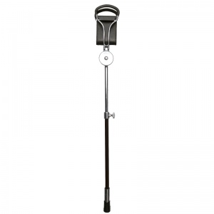 Adjustable Black Hiking Seat Stick with Interchangeable Ferrule