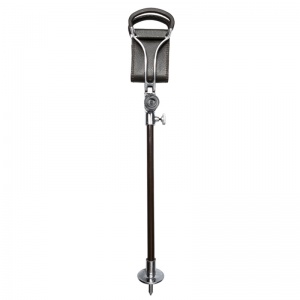 Adjustable Black Hiking Seat Stick with Interchangeable Ferrule