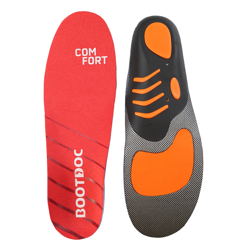 Bootdoc Step-In Skiing Comfort Insoles for High Arches