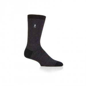 Heat Holders Ultra Lite Men's Thin Thermal Socks (Charcoal)