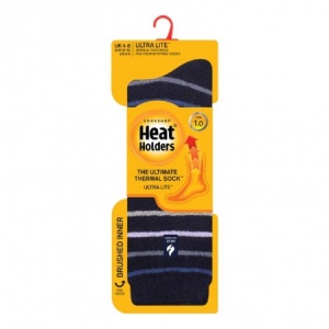 Heat Holders Ultra Lite Women's Thin Thermal Socks (Striped)