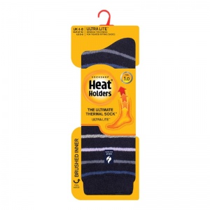 Heat Holders Ultra Lite Women's Thin Thermal Socks (Striped)