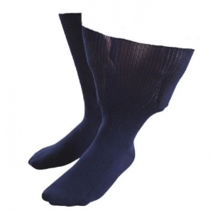 IOMI FootNurse Navy Men's Socks for Swollen Feet (1 Pair)