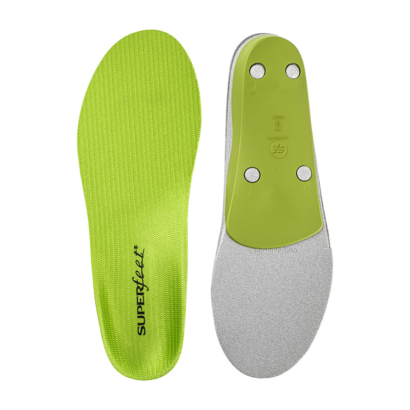 Superfeet green insoles for comfort and stability in everyday life