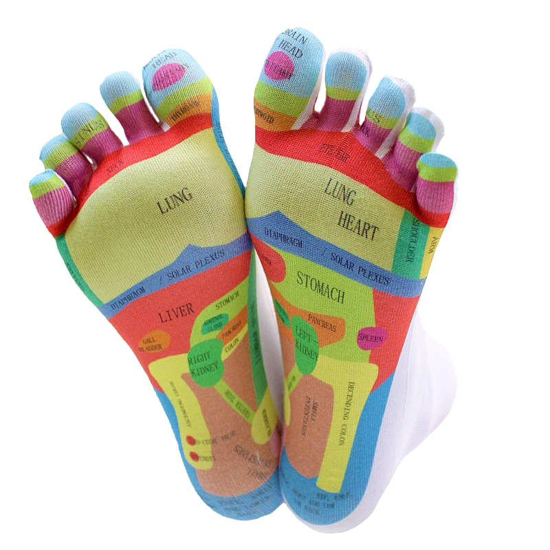 TOETOE® Socks - Running Trainer Toe Socks Blue