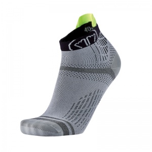 Sidas Run Feel Ankle Trail Running Socks (Grey/Black)