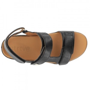 Strive Aruba All Black Women's Orthopaedic Sandals