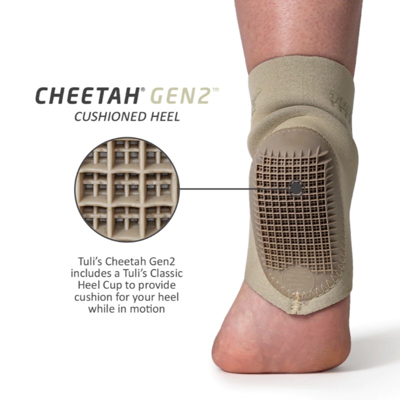 Tuli's Kids Cheetah Heel Protector and Compression Sleeve