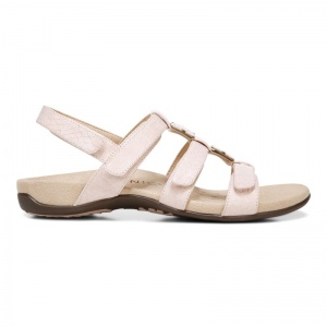 Vionic Rest Amber Pink Snake Women's Orthotic Sandals